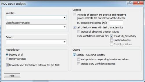 Learn how to plot an ROC curve in medcalc