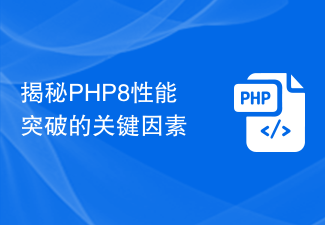 Mendedahkan faktor utama untuk kejayaan prestasi PHP8