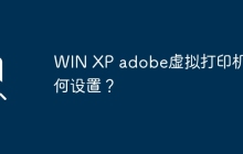 如何在Windows XP中设置Adobe虚拟打印机？