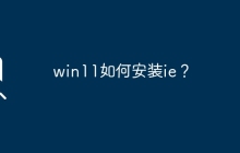 win11如何安装ie？