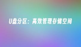优化U盘存储：有效管理分区空间
