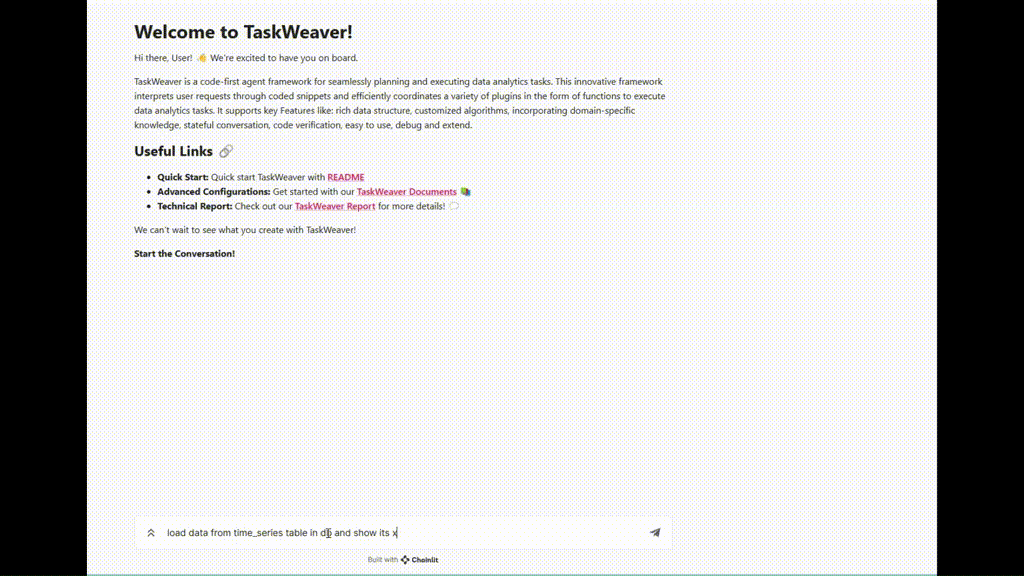 TaskWeaver: an open source framework that facilitates data analysis and industry customization to build excellent Agent solutions