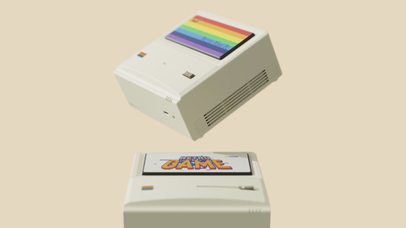 本周发布的AYANEO AM02 复古迷你主机：搭载R7 7840HS 处理器和副屏