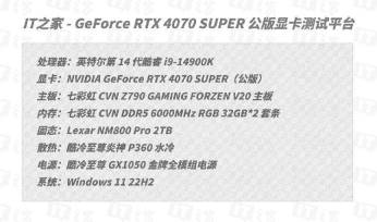 NVIDIA GeForce RTX 4070 SUPER评测：征服2K高刷屏，AI性能出色