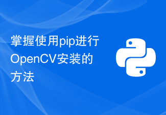 Master how to install OpenCV using pip-Python Tutorial-php.cn
