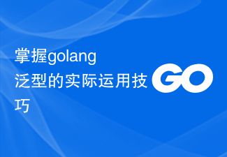 Menguasai kemahiran aplikasi praktikal generik golang