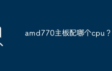 选择适用于amd770主板的cpu