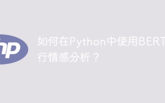 Methoden und Schritte zur Verwendung von BERT für die Stimmungsanalyse in Python
