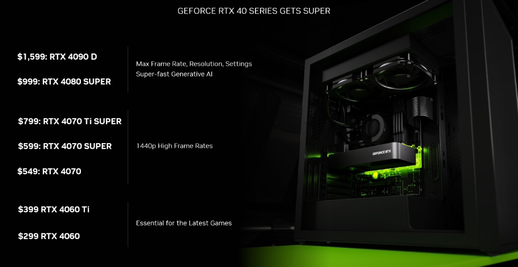 英伟达 RTX 4070 Super 显卡上市后 RTX 4070 断货，消息称 2 月中旬可陆续恢复供应