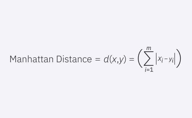 Application of commonly used distance measurement methods in K nearest neighbor algorithm