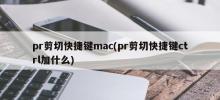 What is the pr cut shortcut key on Mac? (PR cut shortcut key on mac is ctrl plus what)