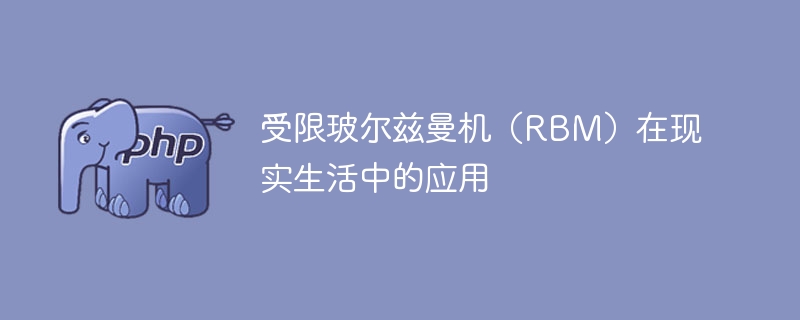 实际场景下的受限玻尔兹曼机（RBM）应用