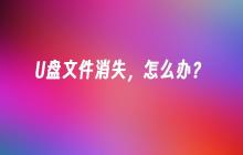 U盘文件消失，怎么办？