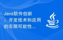 Java软件创新：开发技术和应用的无限可能性探索