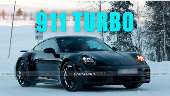 保时捷911 Turbo后期改款谍照曝光,混合动力系统成为焦点