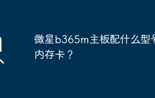 微星b365m主板适用于哪种内存卡类型？