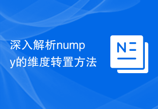 Analyse approfondie de la méthode de transposition de dimension de numpy