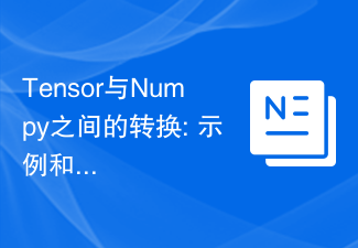 Tensor と Numpy 間の変換: 例と応用