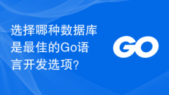 Which database to choose is the best option for Go language development?
