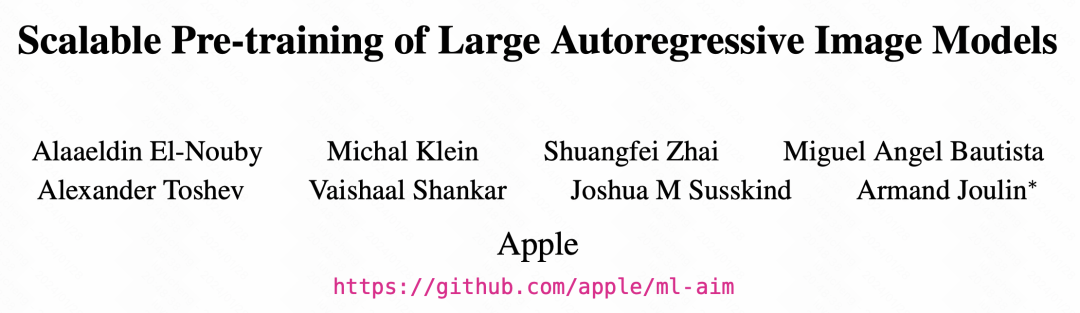 Apple uses autoregressive language models to pre-train image models