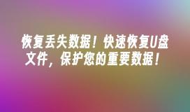 保护您的重要数据！快速找回丢失的U盘文件，实现数据恢复！