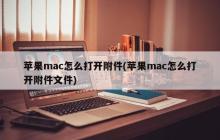 苹果mac怎么打开附件(苹果mac怎么打开附件文件)