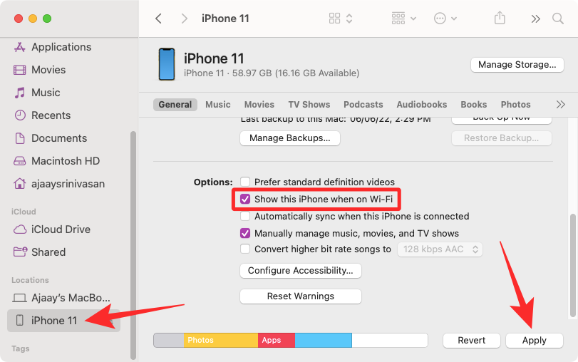 How to copy iPhone backup to external hard drive