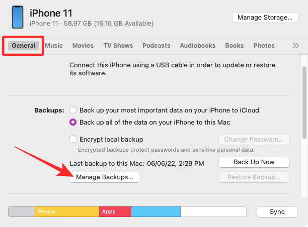 So kopieren Sie ein iPhone-Backup auf eine externe Festplatte