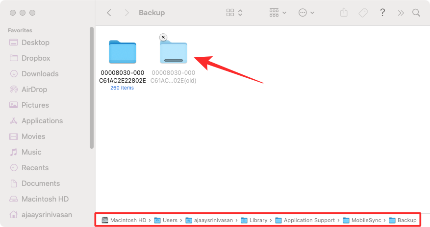 How to copy iPhone backup to external hard drive