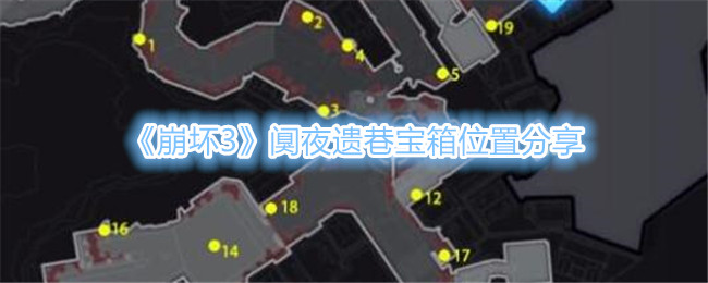 Honkai Impact 3 Treasure Chest Location Sharing in Night Alley