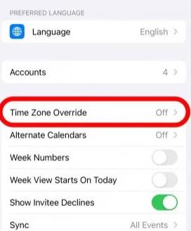苹果手机日历怎么设定时区优先 (iOS17)