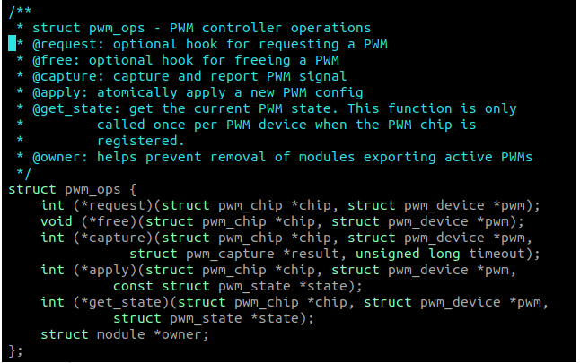 Linux PWM ドライバー