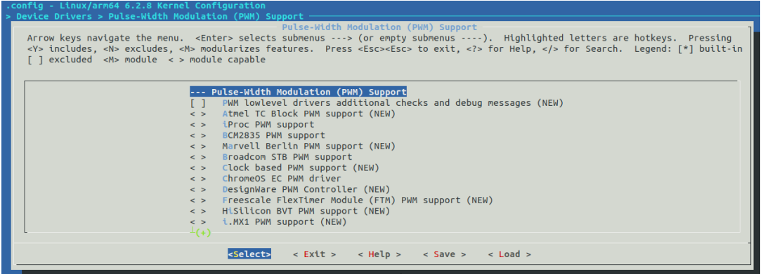 Pemacu PWM Linux