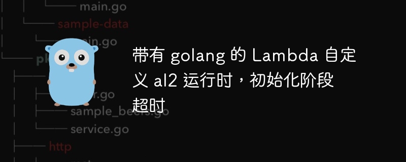带有 golang 的 lambda 自定义 al2 运行时，初始化阶段超时
