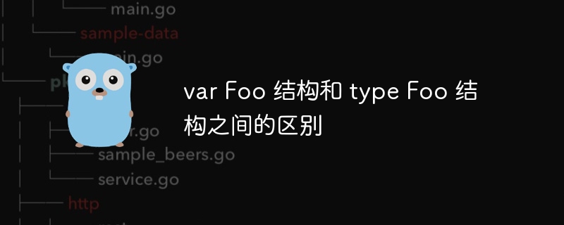 var foo 结构和 type foo 结构之间的区别