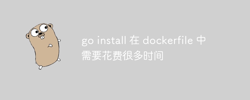 go install 在 dockerfile 中需要花费很多时间