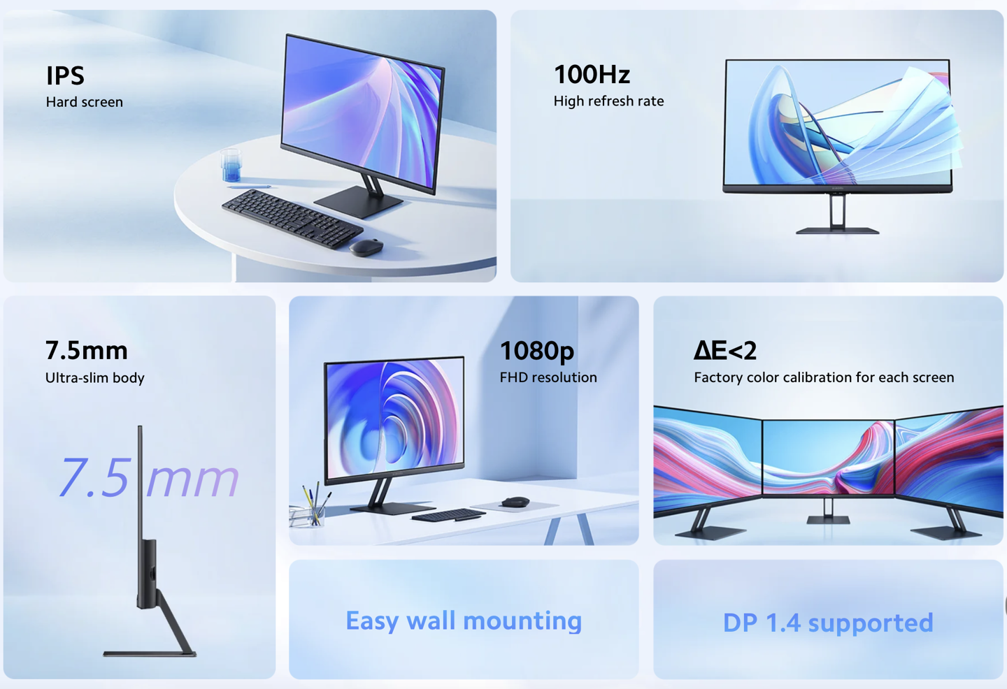 小米海外推出 A24i 显示器：1080P 100Hz、Redmi 1A“改名版”