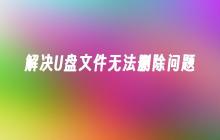 解决U盘文件无法删除问题