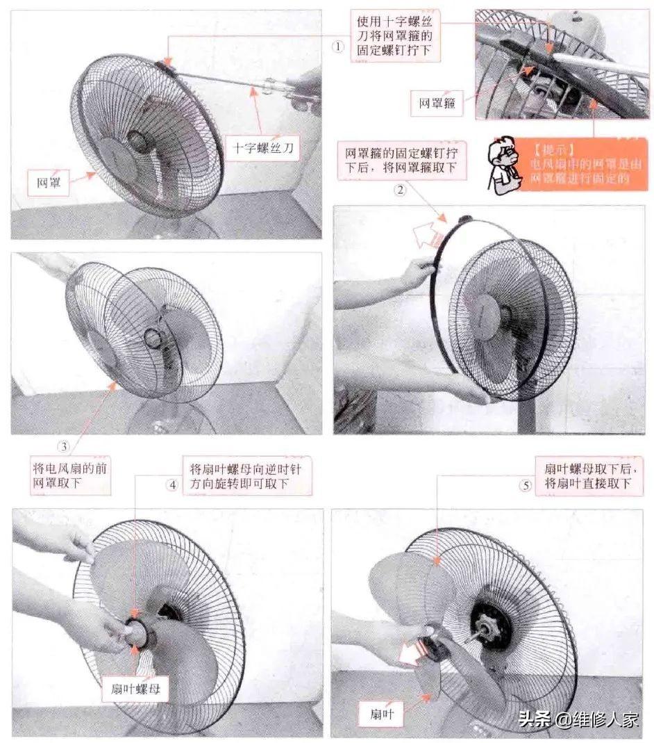 電風扇安裝步驟圖解「新手必看：電風扇的拆裝操作方法」