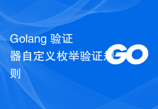 Golang 验证器自定义枚举验证规则