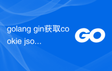 golang gin获取cookie json
