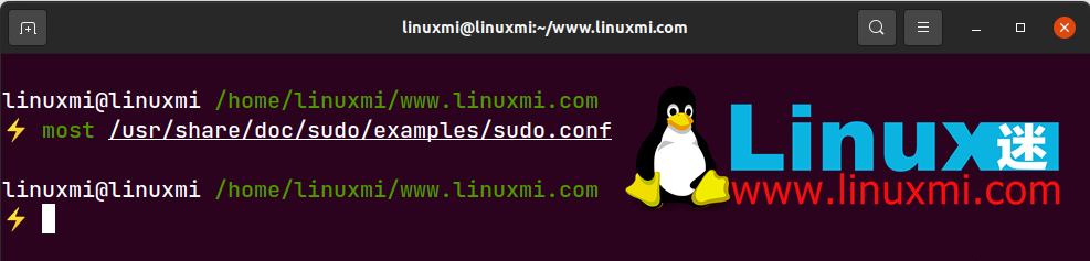 Linux 中如何使用 less，more 和 most 命令