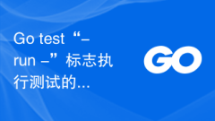 Go test '-run -' フラグによりテストがより高速に実行されます