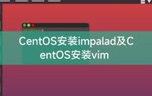 CentOS安装impalad及CentOS安装vim
