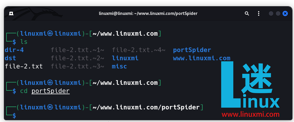 PortSpider – Kali Linux 上高级网络端口扫描仪