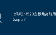 七彩虹nf520主板最高能用什么cpu？