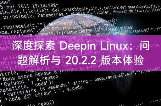 深度探索 Deepin Linux:问题解析与 20.2.2 版本体验