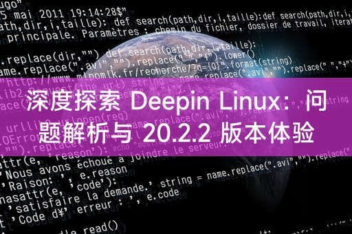 深度探索 Deepin Linux：问题解析与 20.2.2 版本体验