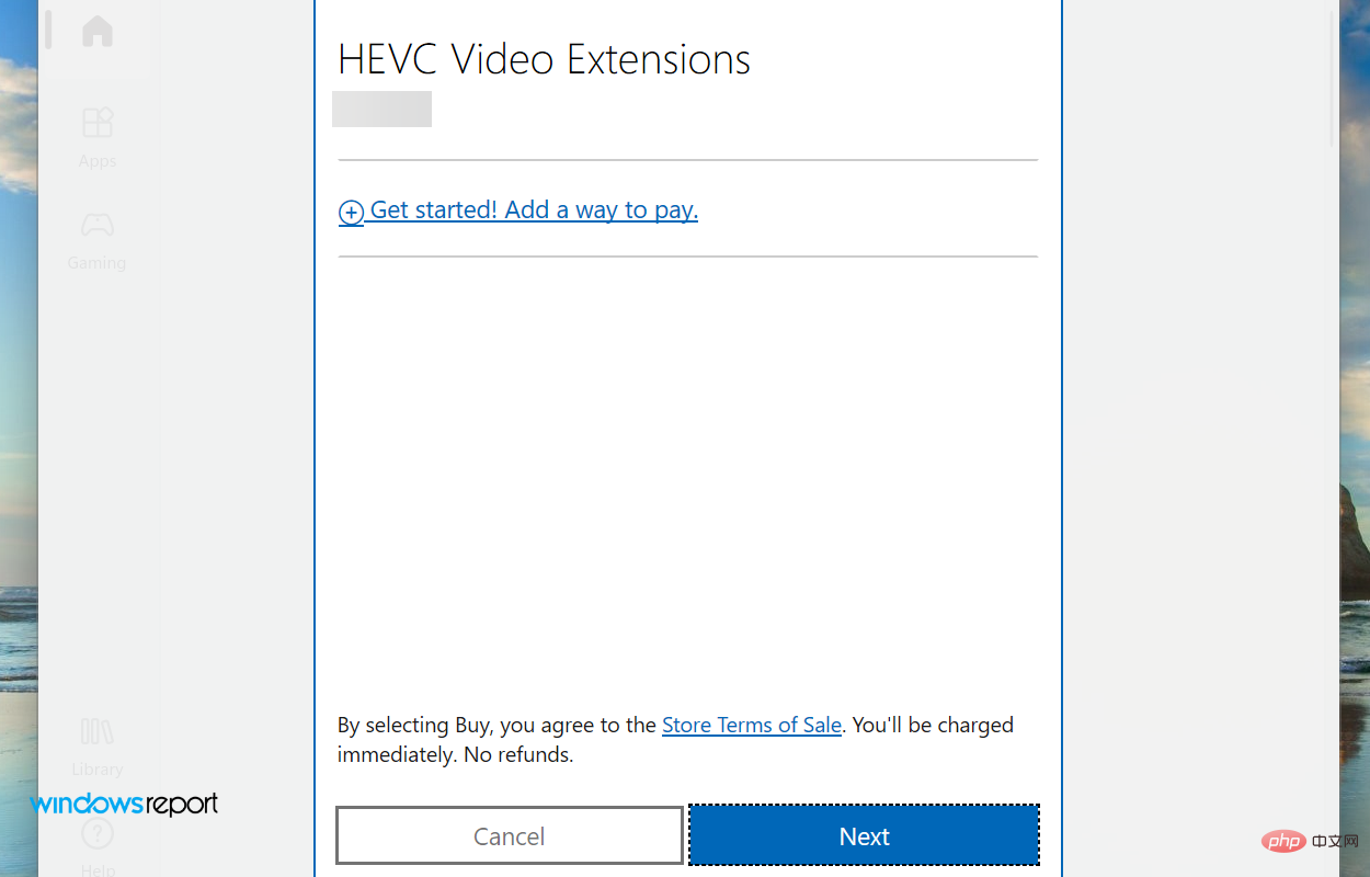 Wie installiere ich die HEVC-Erweiterung in Win11? Tutorial zur Installation der HEVC-Videoerweiterung