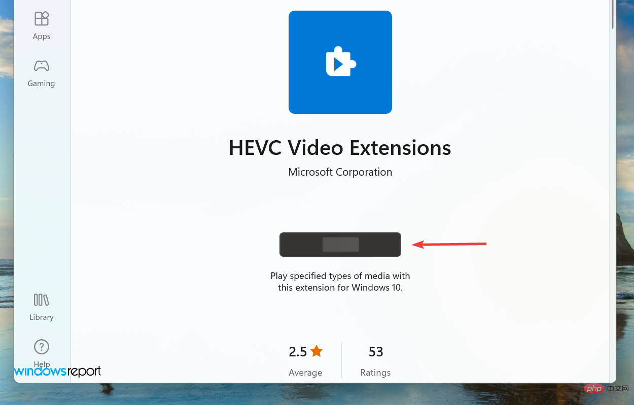 How to install HEVC extension in Win11? HEVC video extension installation tutorial